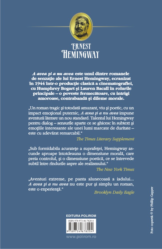 A avea si a nu avea  | Ernest Hemingway