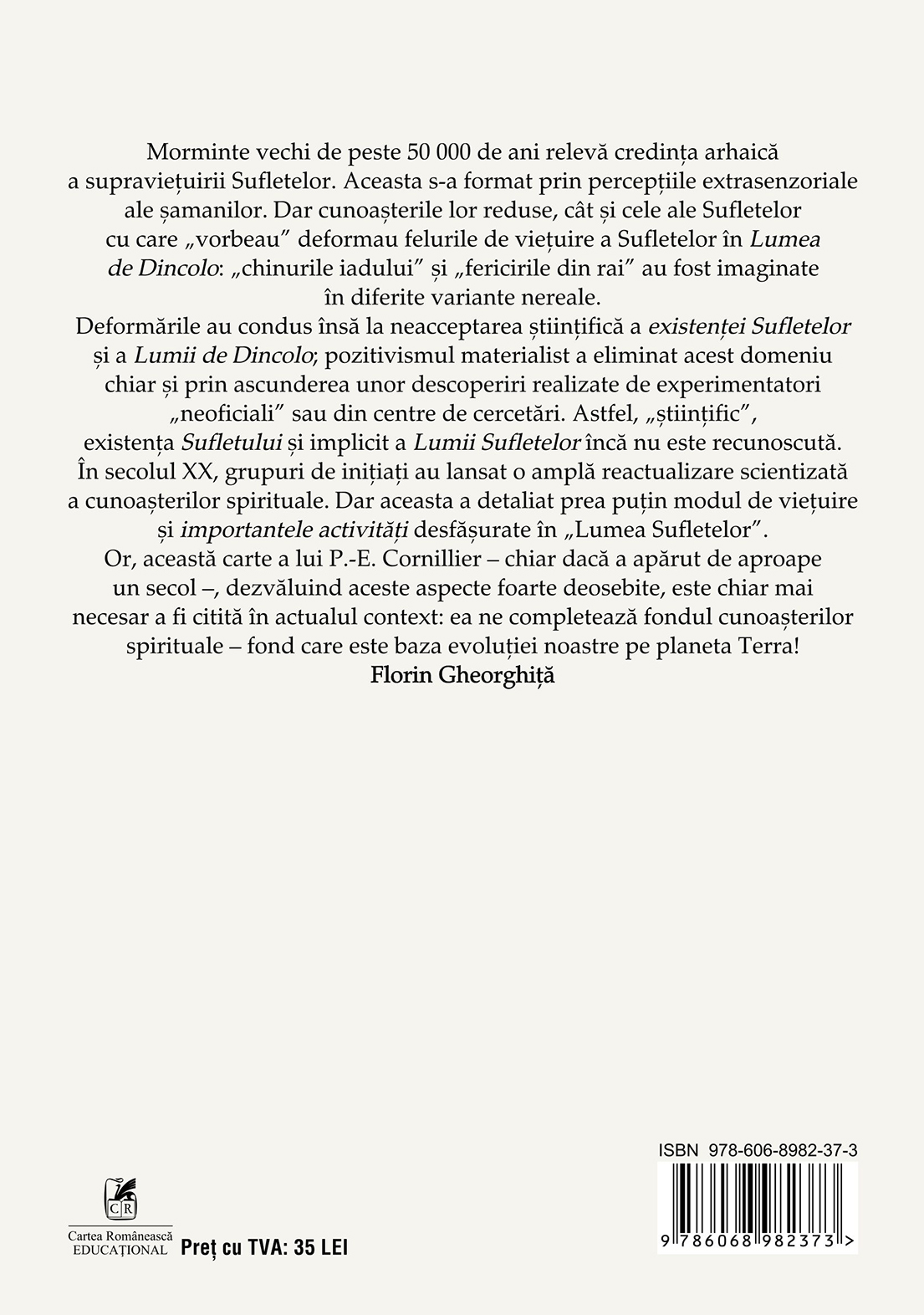 Supravietuirea sufletului si evolutia lui dupa moarte | P.-E. Cornillier - Cartea Romaneasca