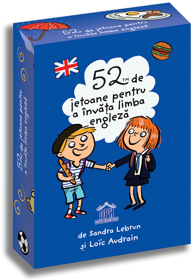 52 de jetoane pentru a invata limba engleza | Emmanuelle Polimeni, Loic Audrain - Didactica Publishing House