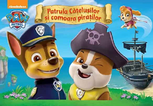 Patrula catelusilor si comoara piratilor - carte cu jucarie | - Litera