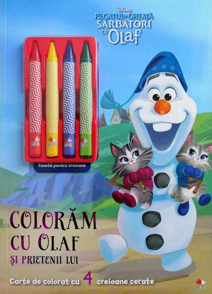 Disney. Regatul de gheata. Sarbatori cu Olaf. Coloram cu Olaf si prietenii lui | - Litera