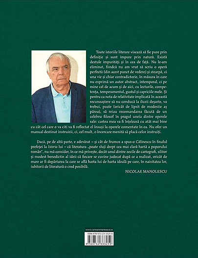 Istoria critica a literaturii romane | Nicolae Manolescu - Cartea Romaneasca