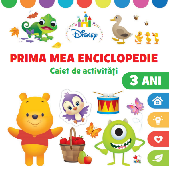 Disney. Prima mea enciclopedie. Caiet de activitati. 3 ani | - Litera