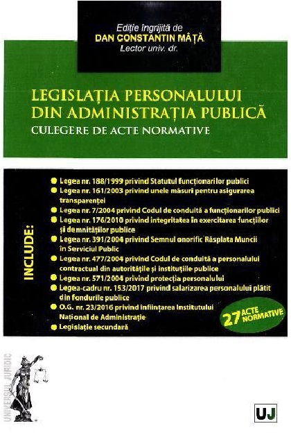 Legislatia personalului din administratia publica | Dan Constantin Mata