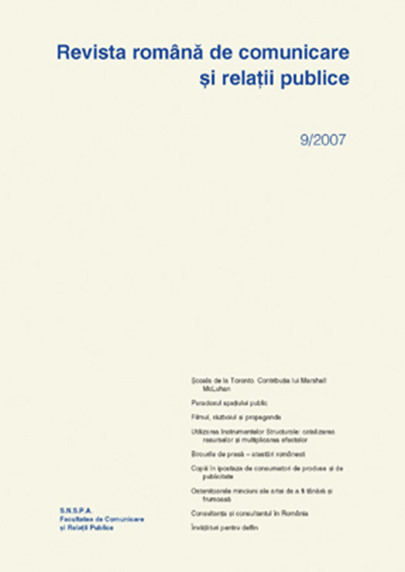 Revista romana de comunicare si relatii publice nr. 9 / 2007 | - Comunicare.ro