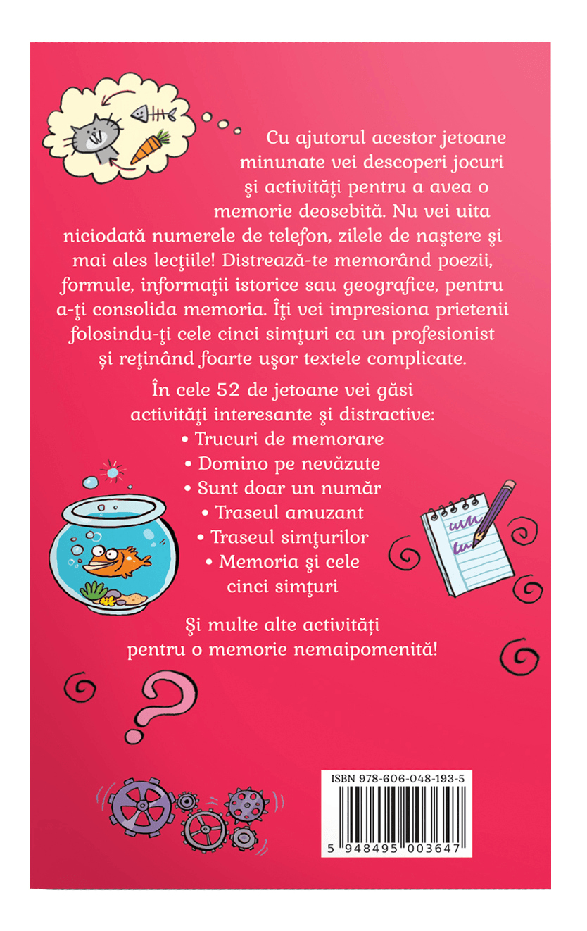 52 de jetoane pentru a avea o memorie mai buna | Nicole Masson, Yann Caudal - Didactica Publishing House