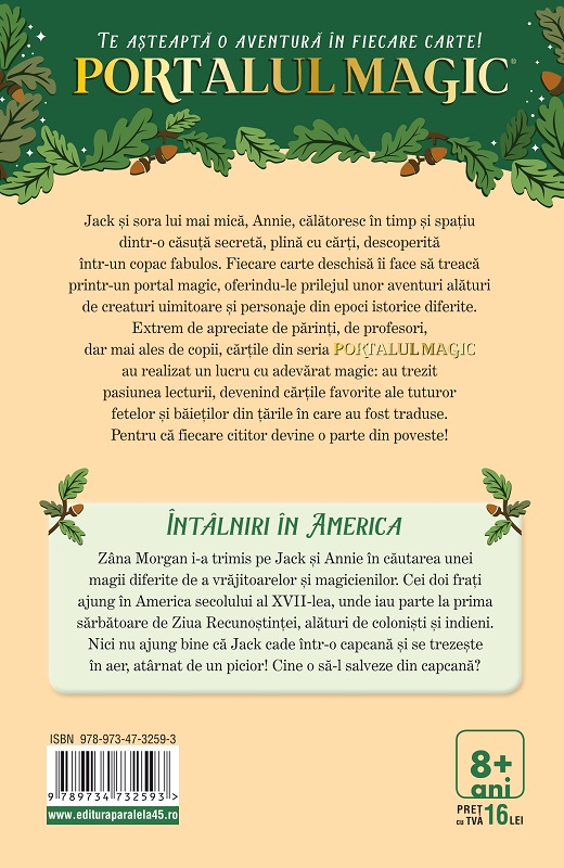Intalniri in America | Mary Pope Osborne - Paralela 45