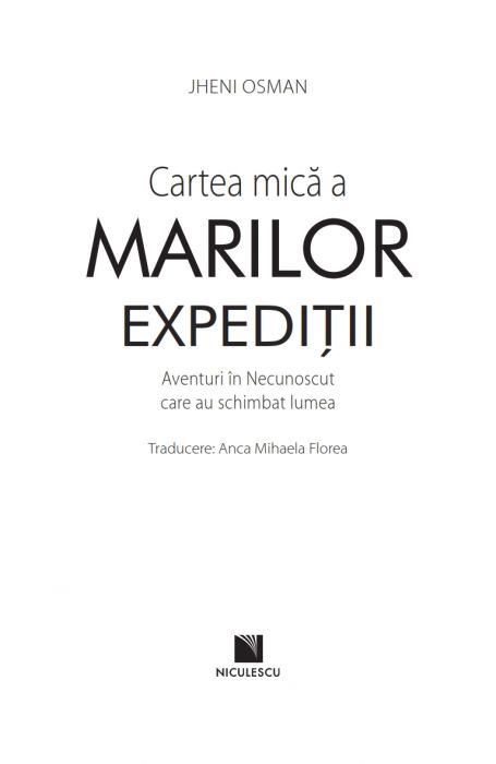 Cartea mica a marilor expeditii | Jheni Osman