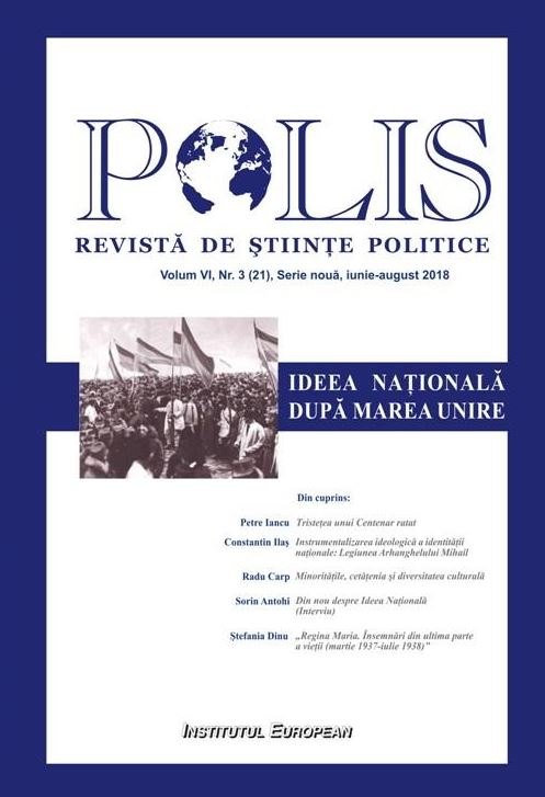 Revista Polis - Vol. VI, nr. 3 (21) /  iunie – august 2018 |