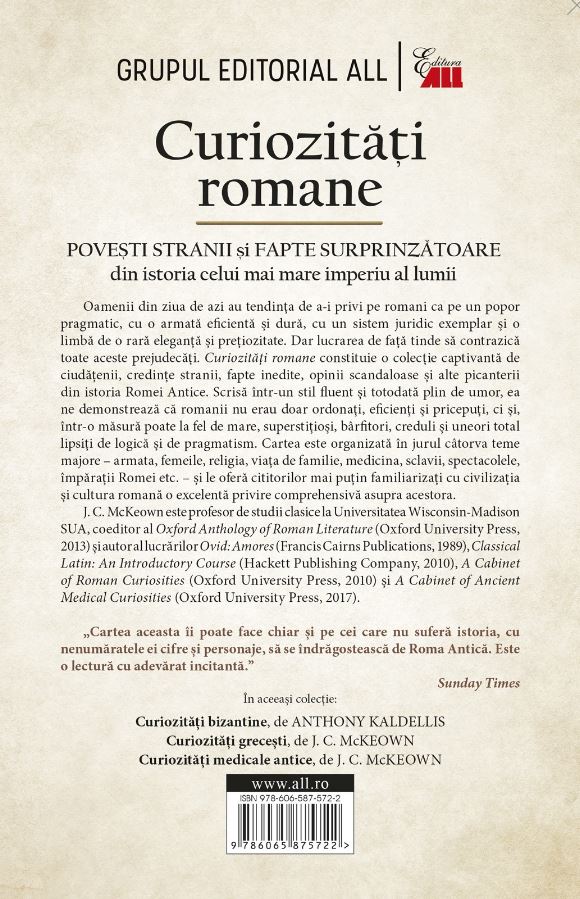 Curiozitati romane | J.C. McKeown