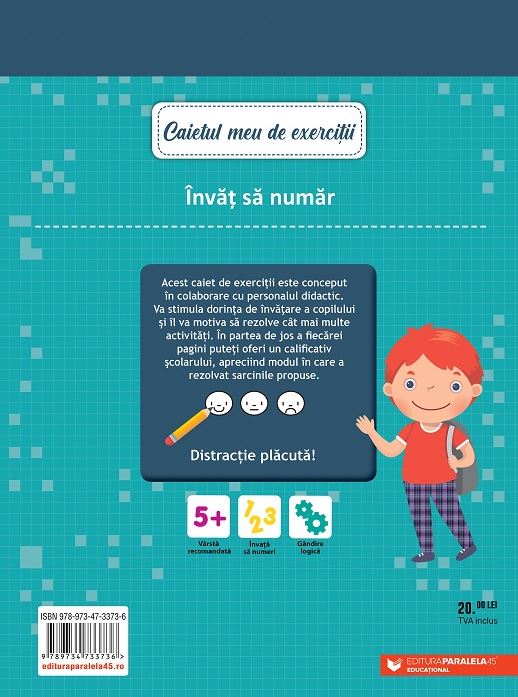 Caietul meu de exercitii. Invat sa numar |