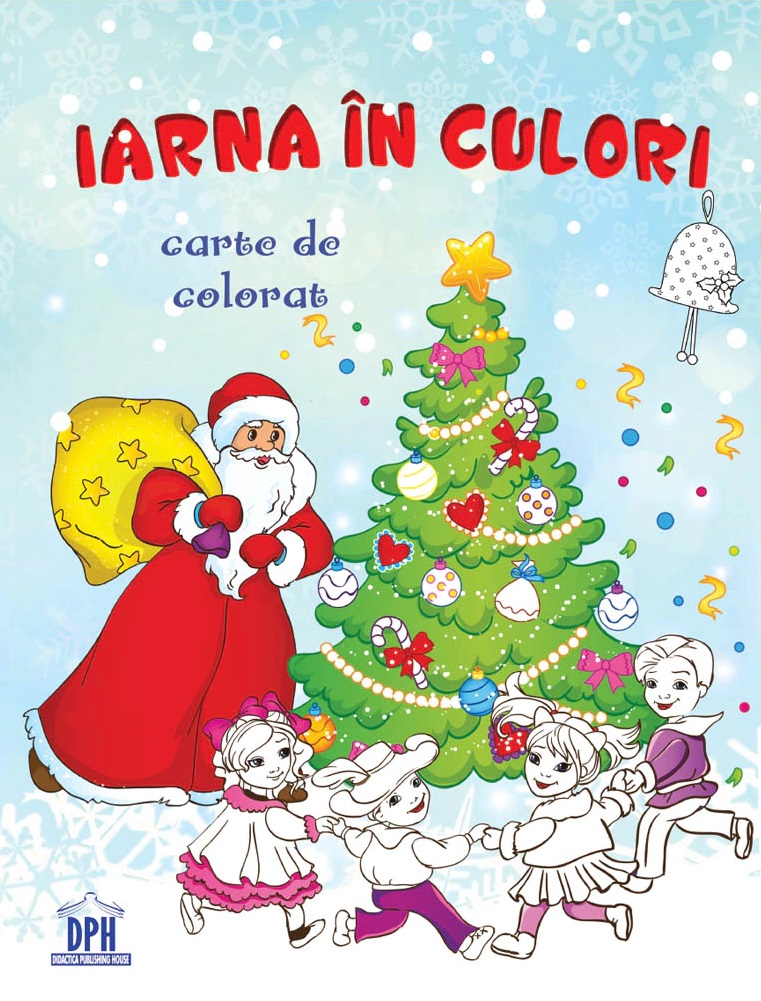 Iarna in culori - Carte de colorat |